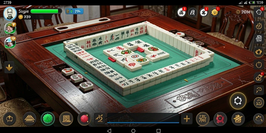 Tampilan gameplay seru Mahjong di 2739.