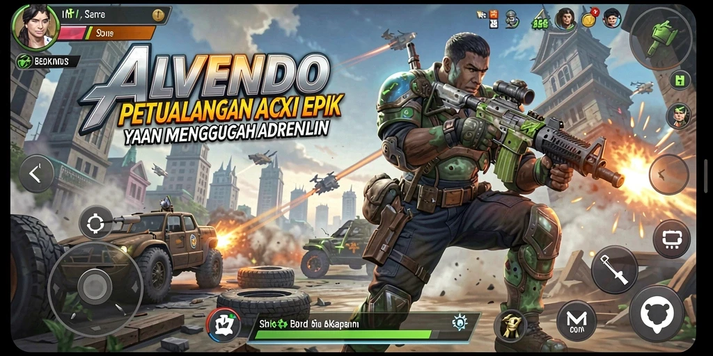 Gameplay seru ALVENDO dengan aksi mendebarkan di setiap level.