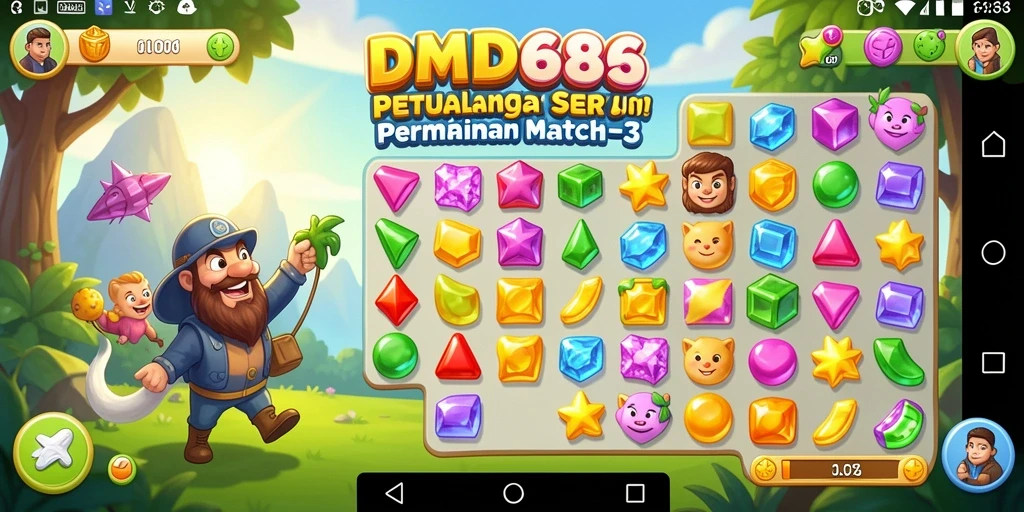 Tampilan gameplay DMD686 yang menakjubkan dan seru.