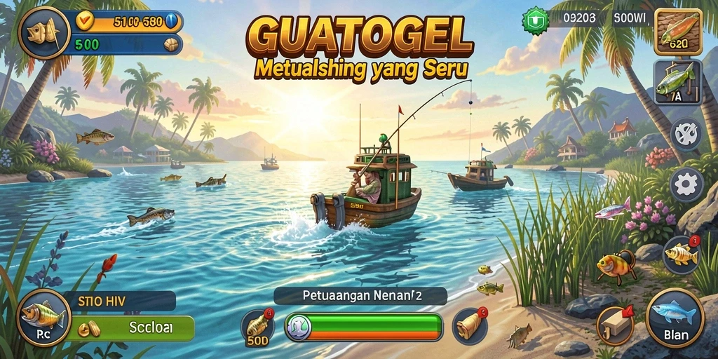 Tangkapan ikan yang seru di GUATOGEL dengan grafik menawan.