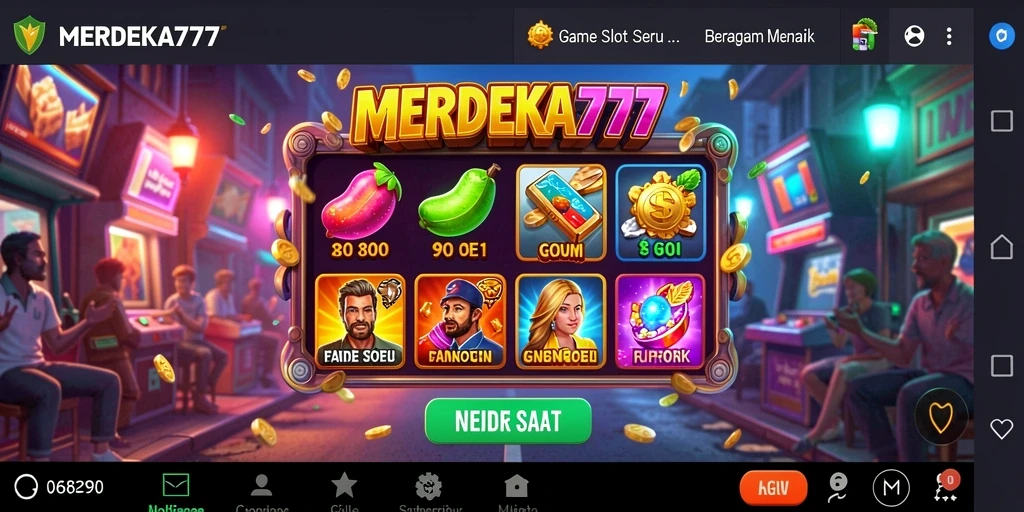 Tampilan gameplay menarik dari game Slot MERDEKA777.
