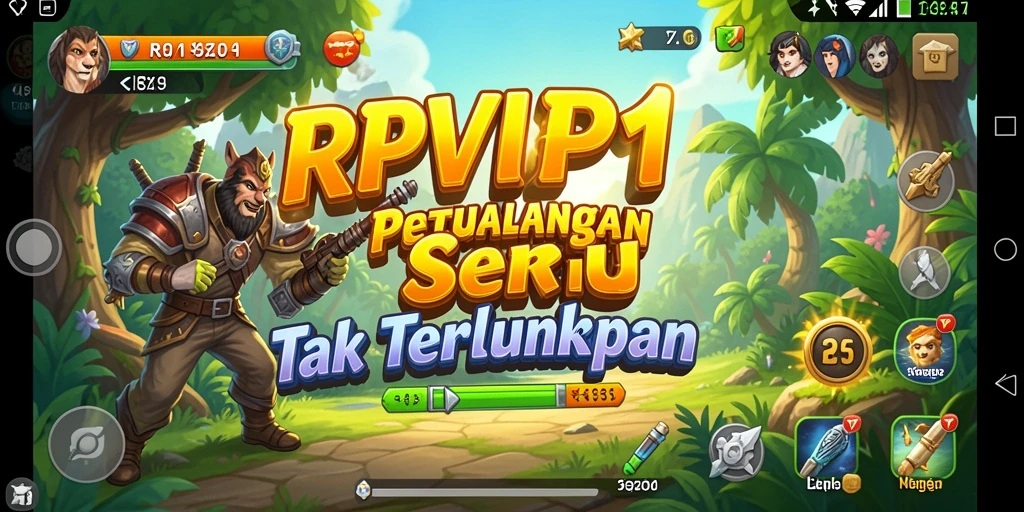 Screenshot gameplay RPVIP1 yang menampilkan aksi petualangan yang mendebarkan.