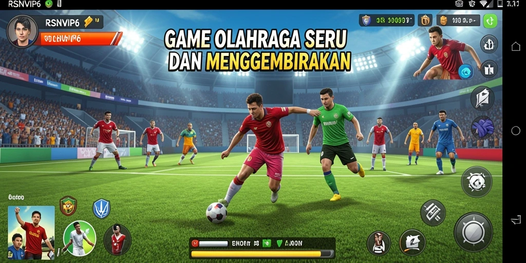 Gameplay RSNVIP6 menunjukkan aksi olahraga yang mendebarkan dan realistis.