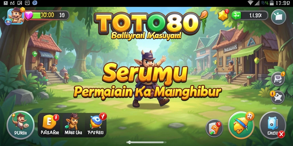Tampilan gameplay TOTO80 yang mengasyikkan dan penuh warna.